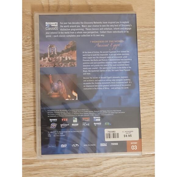 Discovery Classics: 7 Wonders of The World : Ancient Egypt (DVD) New / Sealed - Picture 2 of 2